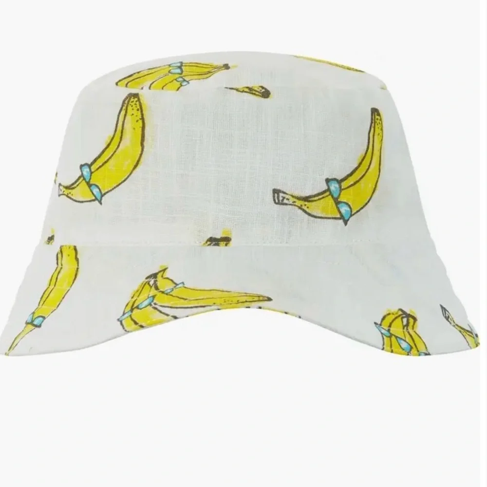 Andy & Evan Banana 🍌 Romper & Bucket Hat Set